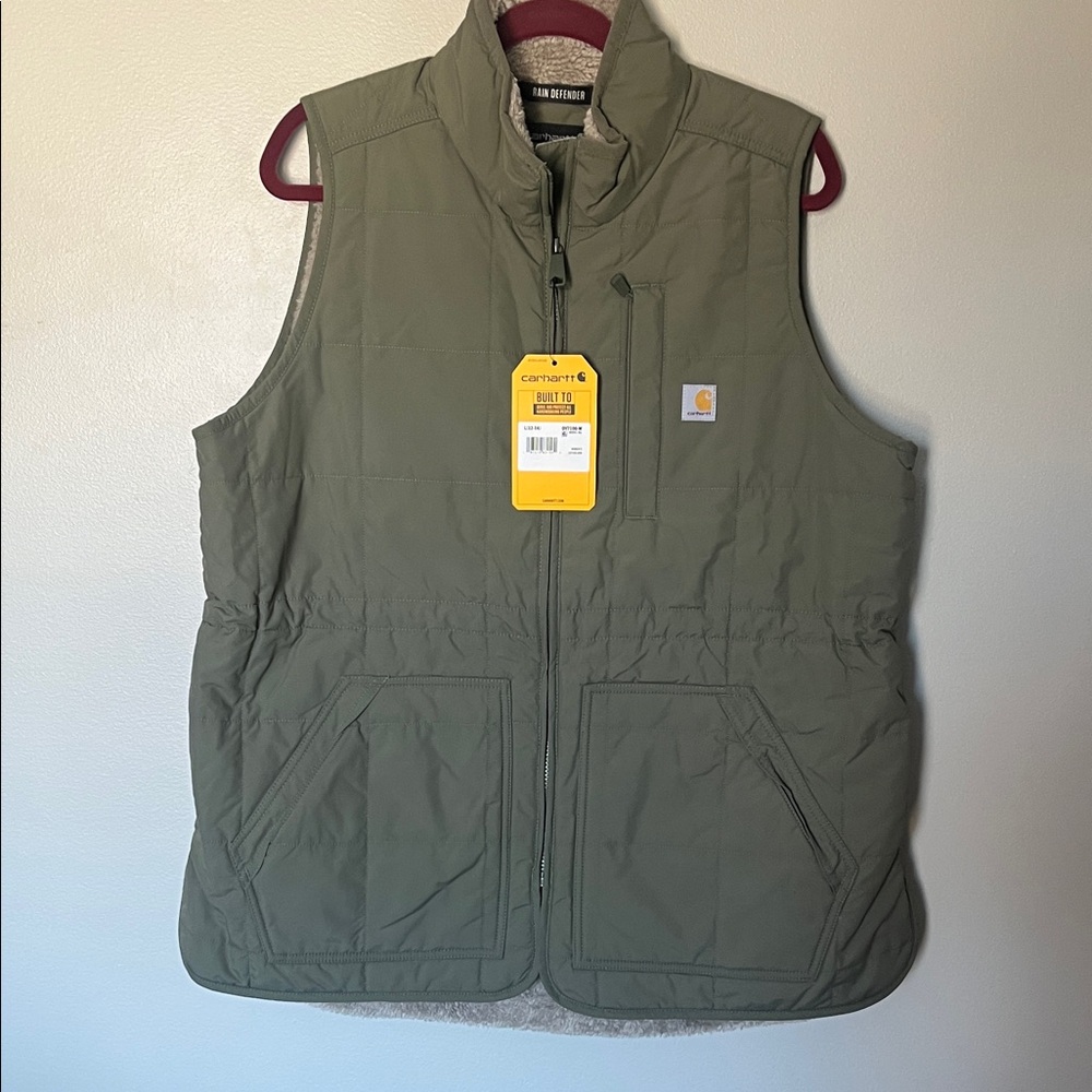 Carhartt Rain Defender Relaxed-Fit Lightweight Insulated Mock-Neck Vest